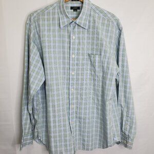 J Crew 2 Ply Plaid Button Front Shirt